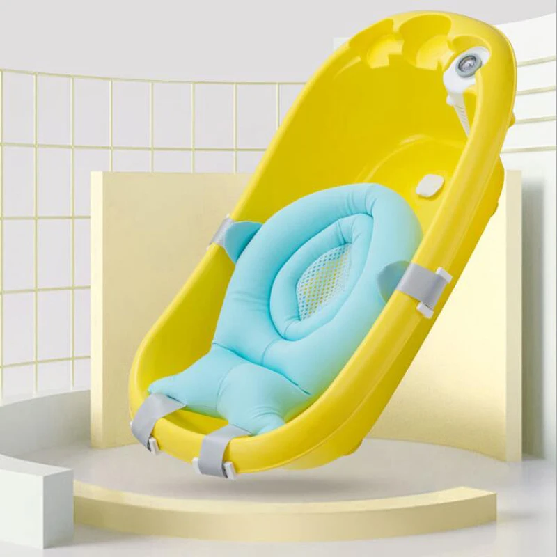 

Adjustable Baby Bath Net Bed Bathtub Shower Antislip Mat Seat Bathroom Ondersteuning Kussen Matten Accessories Soft Pillow