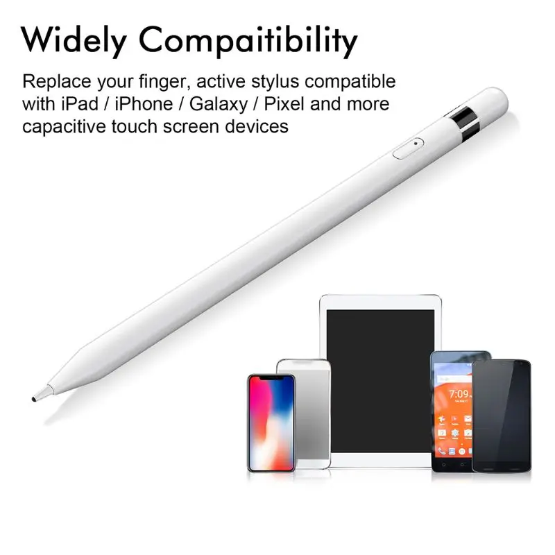 Портативный Емкостный карандаш микро usb зарядка сенсорный экран Стилус для iPhone