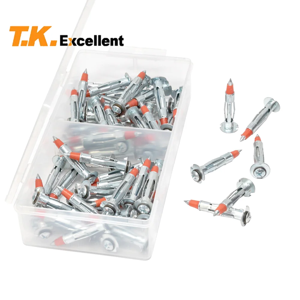 

Heavy Duty Zinc Plated Steel Long Molly Bolt Drive Fasteners Hollow Wall Drive Anchor Screws Assortment Kit for Drywalls Hanging