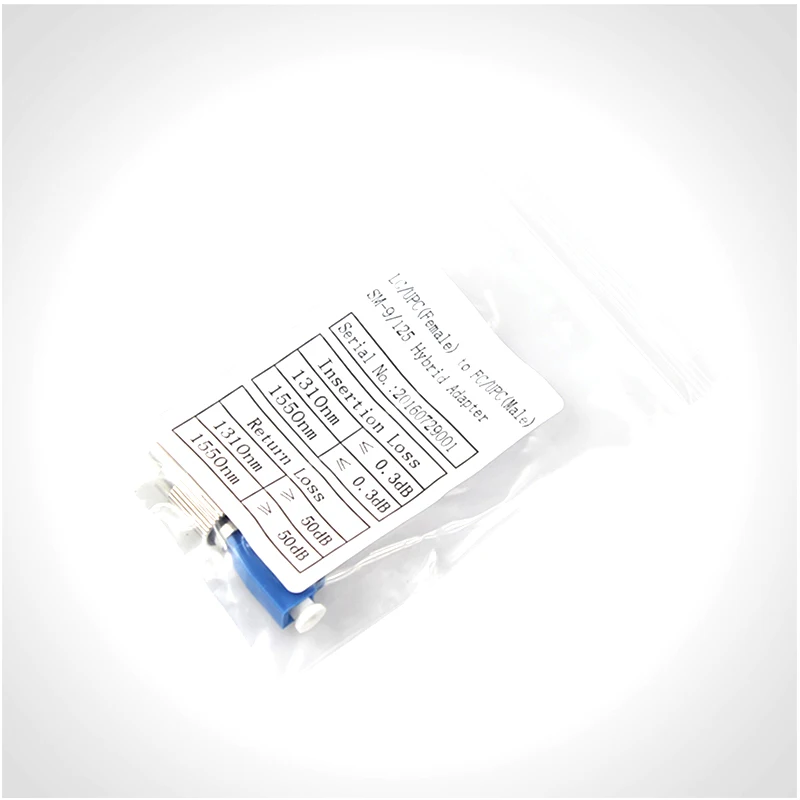 single mode 4.7 cm LC/UPC Female to FC/UPC Male SM-9/125 Hybrid adapter power meter transfer LC connector
