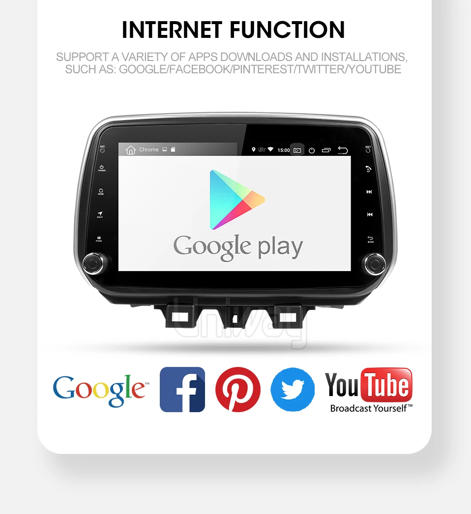 Uniway android 9,0 2G+ 3 2G dvd-плеер автомобиля для hyundai Tucson/IX35 мультимедиа автомобильный Радио gps навигация видео плеер
