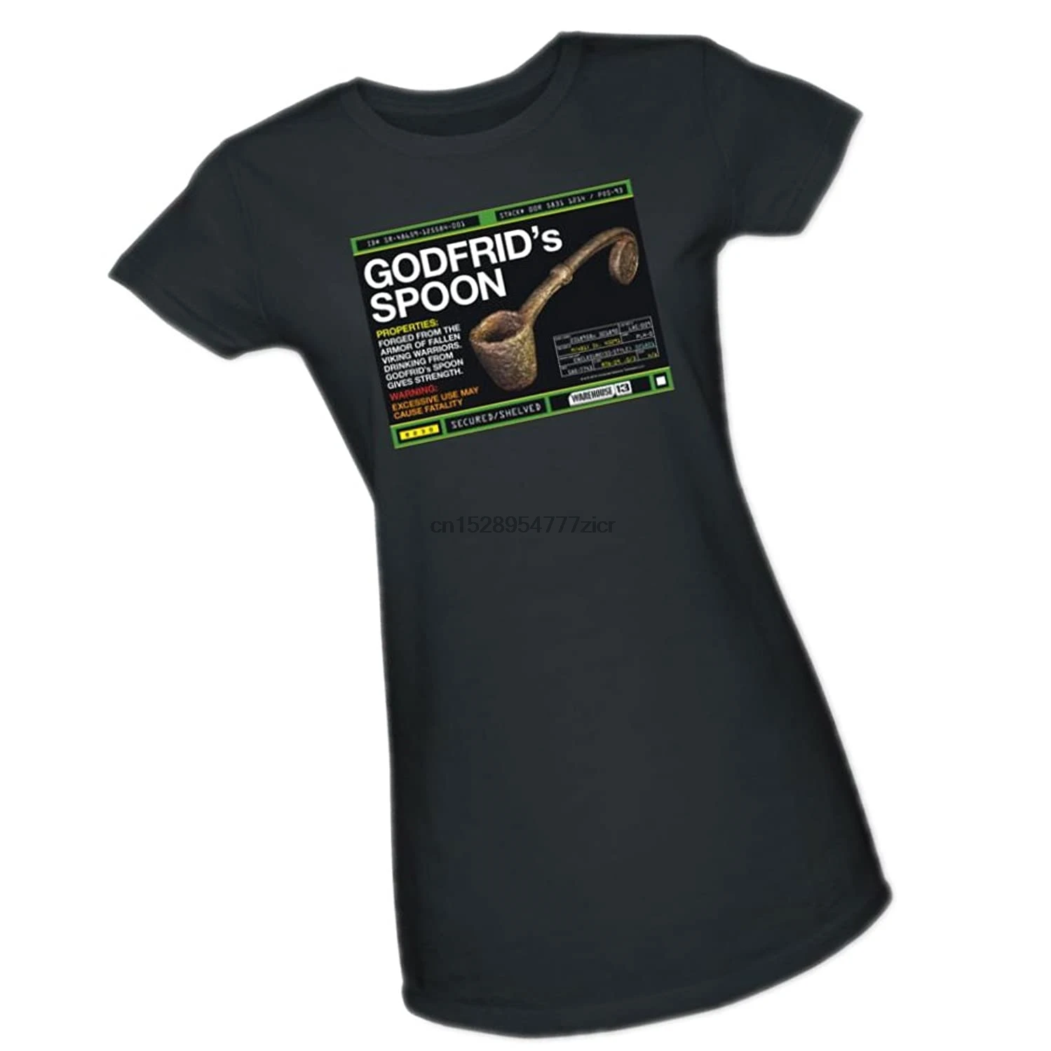 

Godfrid Spoon -- Warehouse 13 Crop Sleeve Fitted Juniors T-Shirt