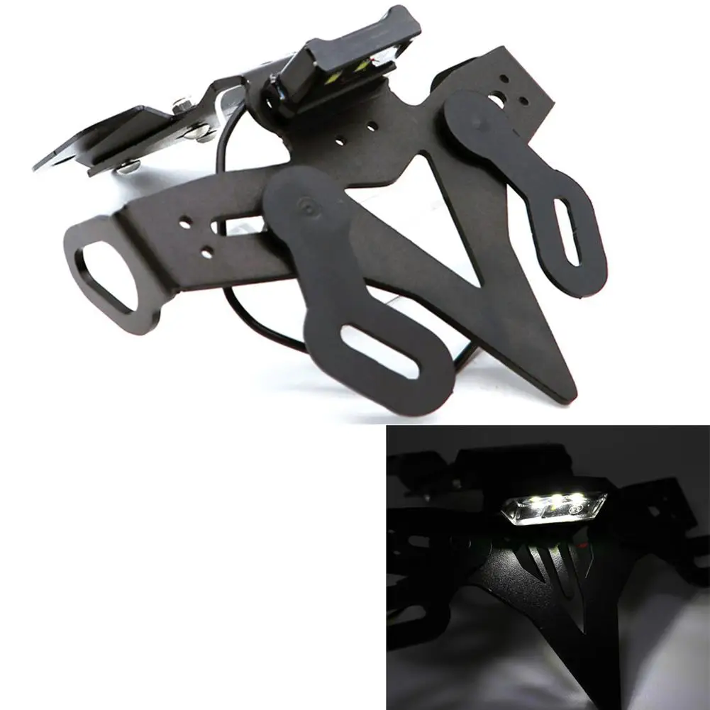 

1 Set License Plate Frame Bracket Mount Mud Guard Eliminator Tail Tidy Accessories For Yamaha Mt07 Fz07 2013-2019