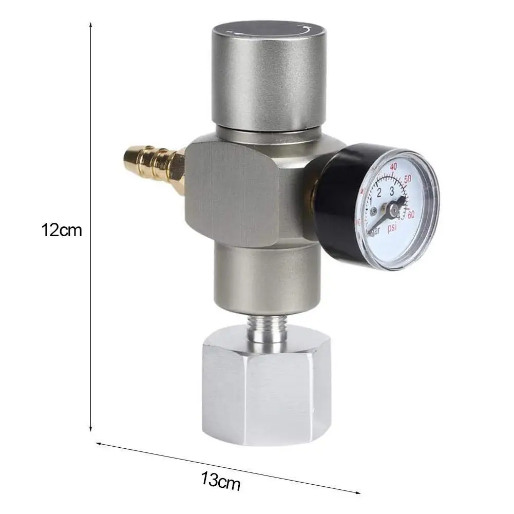 

Pressure Regulator Steel Two In One Black Silver Sturdy Durable Multifunctional Beer Bar Tool Durable High Quality New