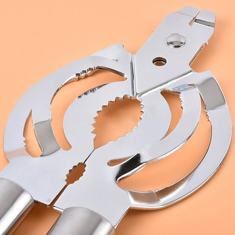 

Stainless Steel Can Opener Multifunctional Bottle Opener Household Can Opener Kitchen Gadget Food Can Lid Bottle Opener