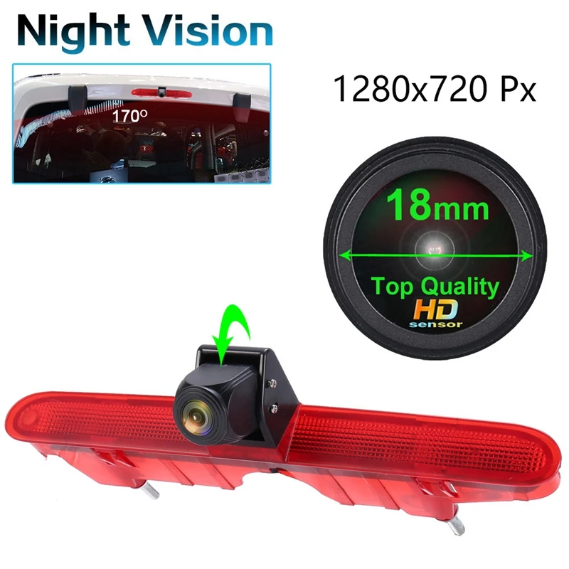 

Rear View Backup Camera 3Rd Brake Light Parking Camera for Peugeot Partner 2 Tepee Rifter Citroen Berlingo 3 4 B9 Kasten