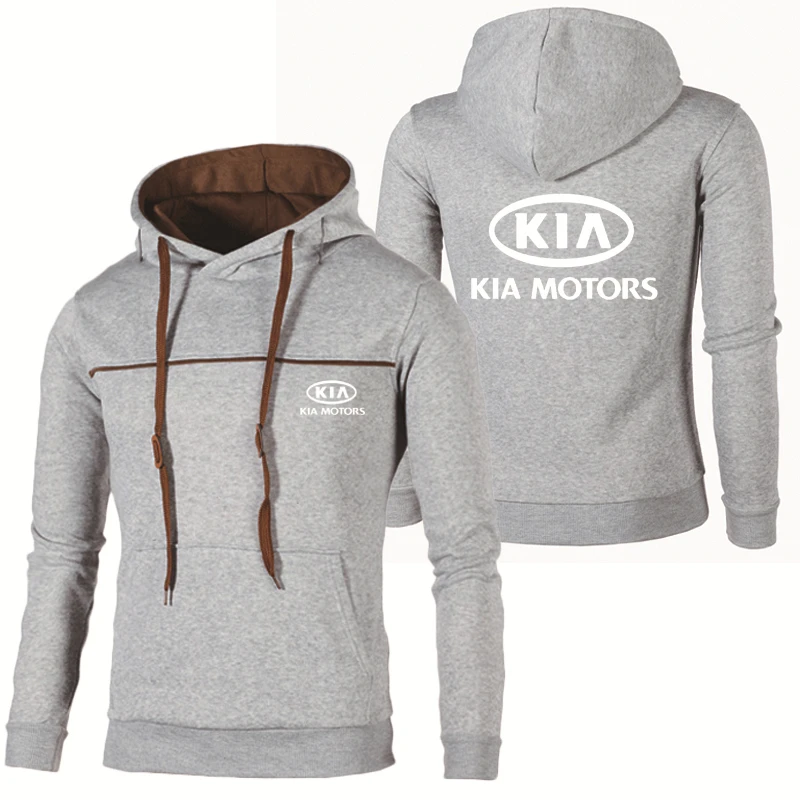 

Толстовка мужская демисезонная с принтом логотипа автомобиля KIA