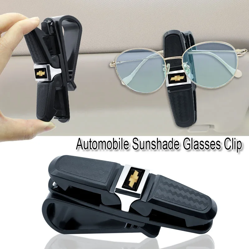 

Car Sun Visor Glasses Box Holder Fastener Pen Case Eyeglasses Accessories For Chevrolet Cruze Silverado Onix Regal Excelle GL8