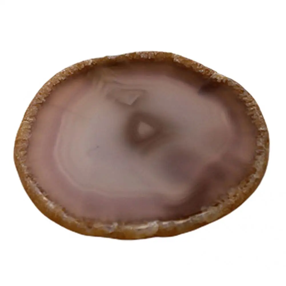 

Coaster Sliced High Hardness Dyed Coaster Smooth Surface Anti-slip Creative Dyed Sliced Agate Coaster