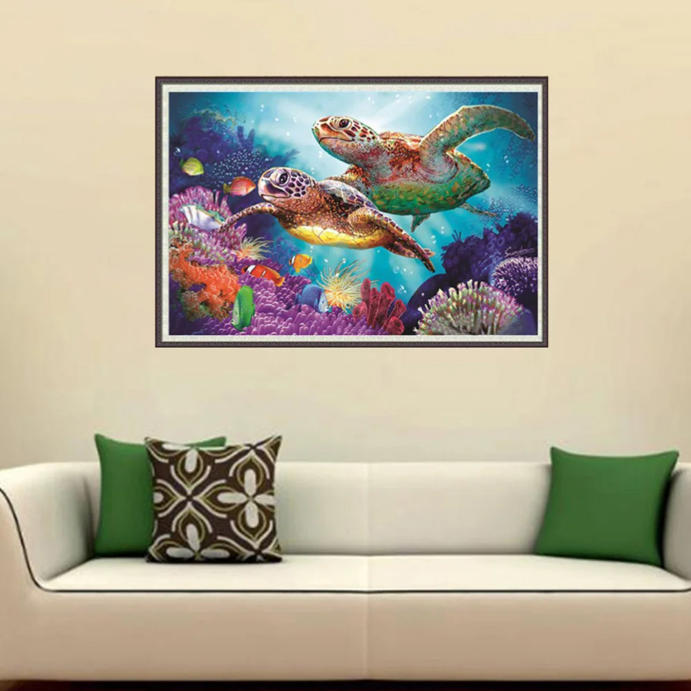5D DIY Алмазная краска для рисования черепаха полная дрель вышивка картины