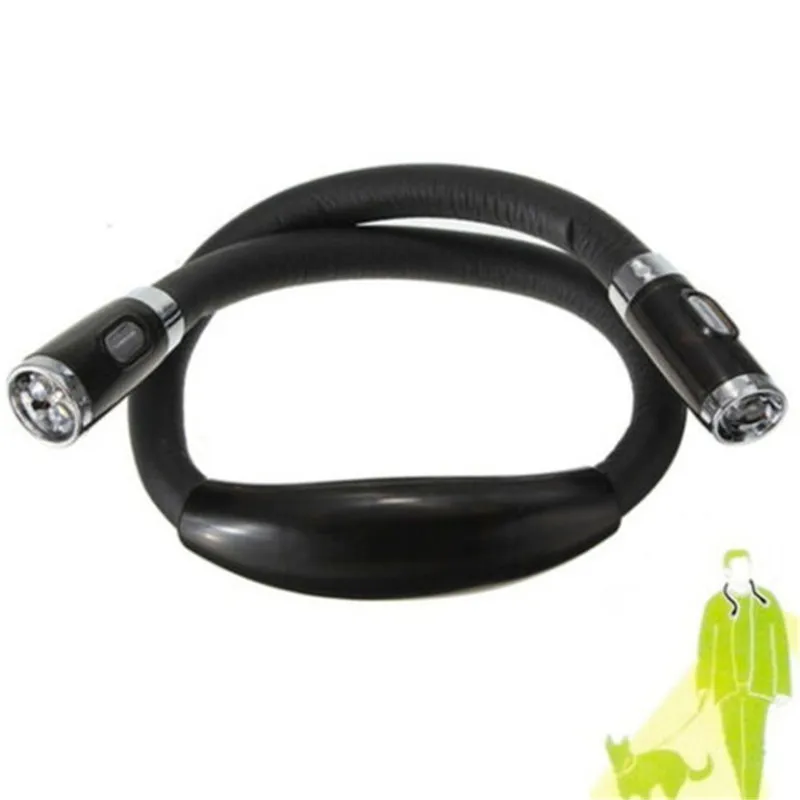 Креативная лампа для шеи светодиодная Ночная гибкая 4 режима на батарейках Handsfree