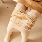 Зимние теплые колготки, сексуальные женские колготки, нейлоновые колготки, эластичные модные длинные чулки, бархатные колготки