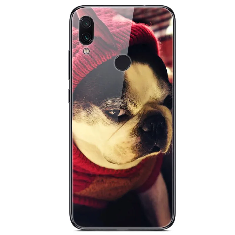 33 6,3 ''для xiaomi Redmi Note 7, чехол из закаленного стекла, мягкий бампер, 3D печать, чехол для xiaomi Redmi Note 7, Note7 Pro 7 S, чехол для телефона - Цвет: 33