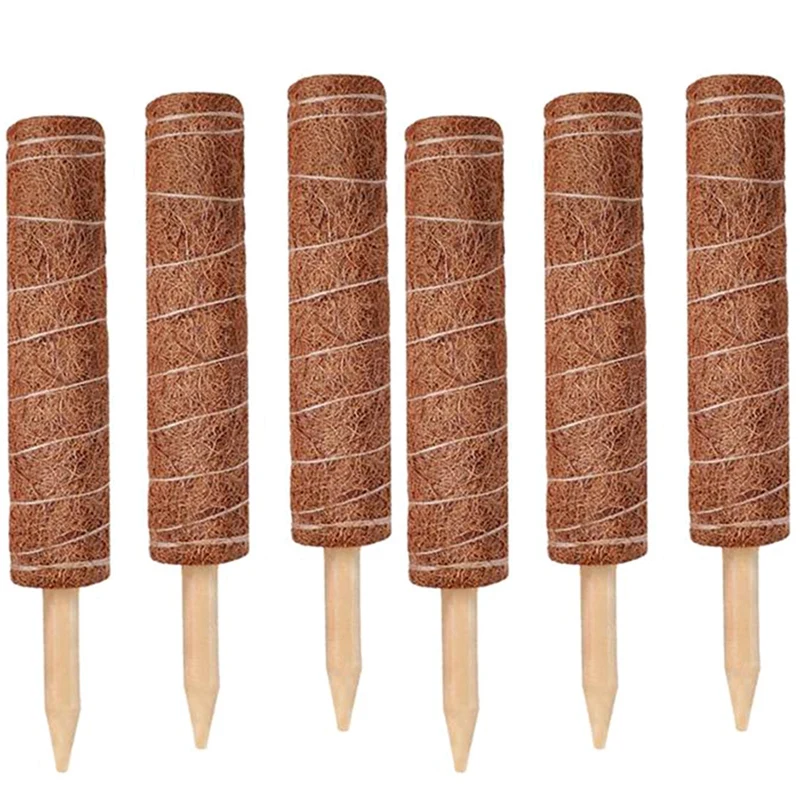6 шт. удлинитель для альпинизма комнатных растений подставка палка Coir Moss Stick