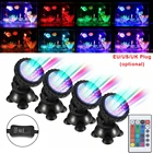 36 светодиодный RGB альбомного огни Водонепроницаемый дистанционного Управление прожектор с регулируемой яркостью открытый аквариум подводный фонтан бассейн RGB лампа D30