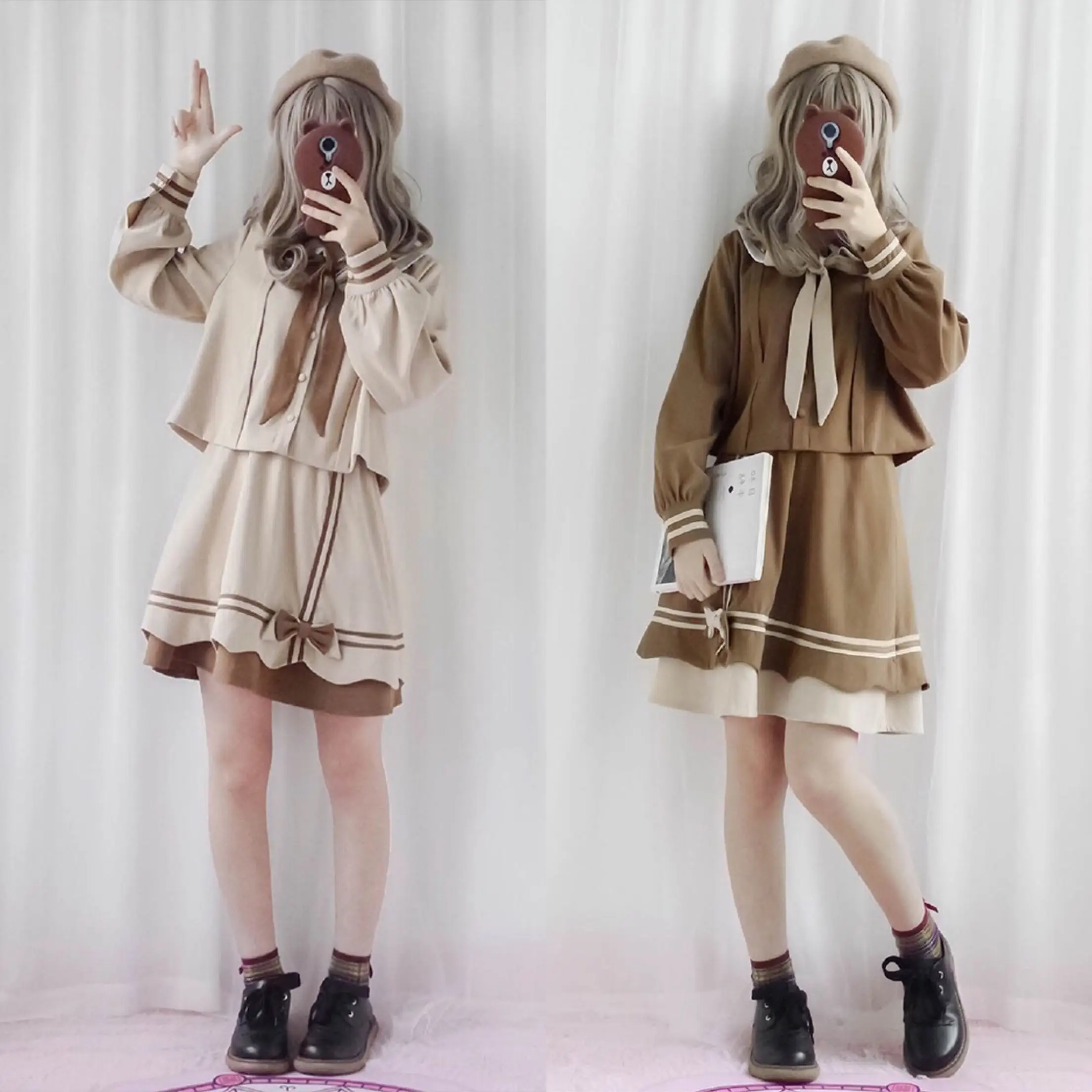 Униформа jk для студентов колледжа в японском стиле милая Лолита ретро Питер Пэн с