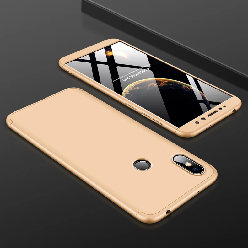 Чехол GKK 360 с полной защитой для Xiao mi Red mi S2 A2 Lite 4X6 pro 6A 7, жесткий матовый чехол для Xiaomi mi A2 A3 8 Lite 9 SE