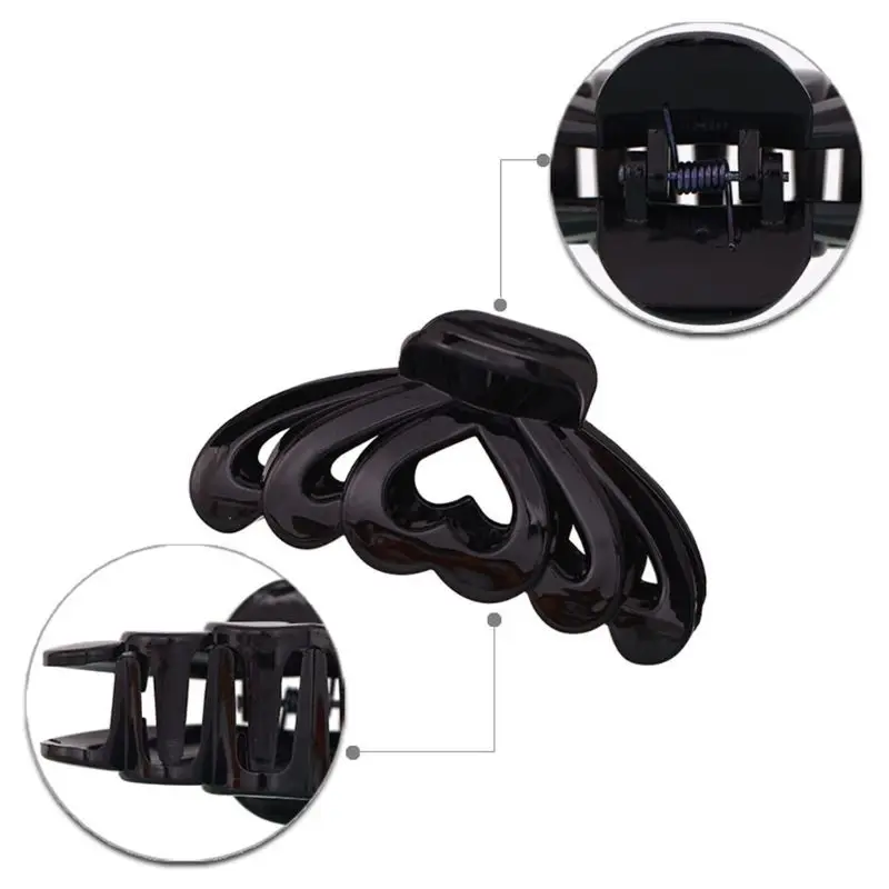 Зажим конский хвост для женщин и девочек зажим волос в форме сердца зажимы