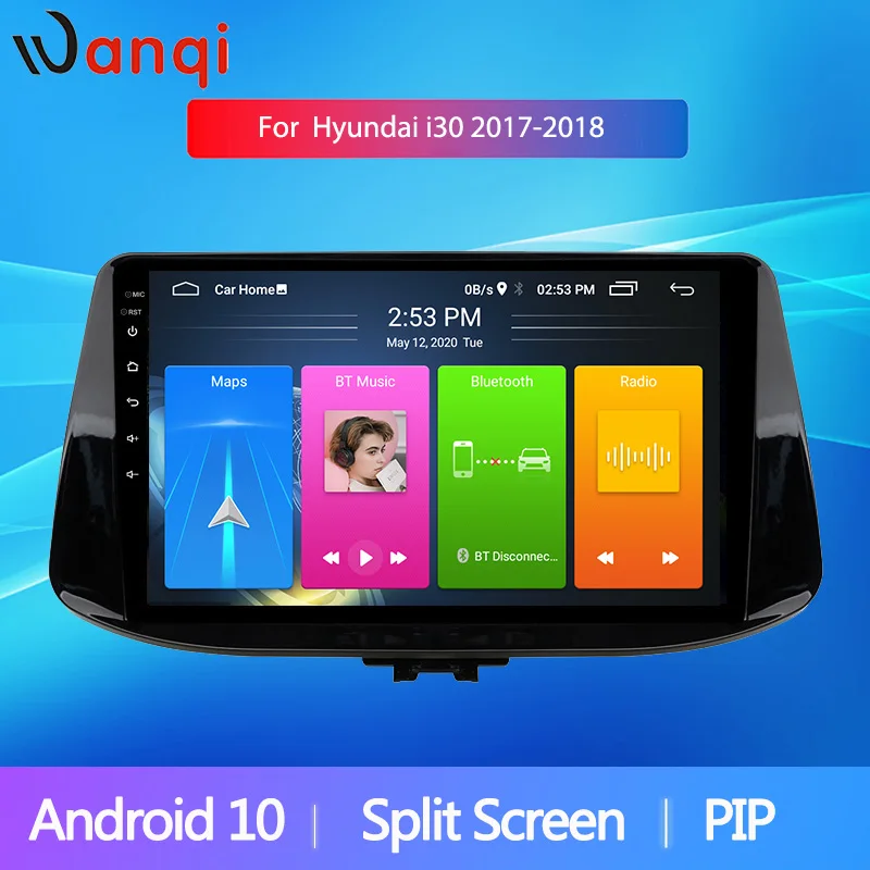 Android10.0 автомобильный мультимедийный плеер с разделенным экраном для HYUNDAI I30 2017 2018