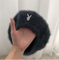 for accessories femme caps for apparel hat chapeau wool women rabbit winter invierno embroidery mujer boinas berets embroidery b
