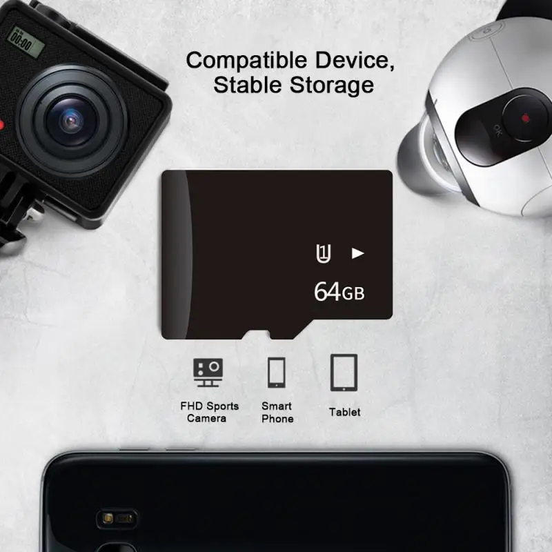 Ultra Micro SD карта памяти 128 ГБ 32 64 256 16 8 4 Гб 1 | Электроника
