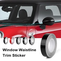 car window trim vinyl film door waistline diy sticker decoration black line for mini cooper r53 r55 r56 r60 r61 f54 f55 f56 f60