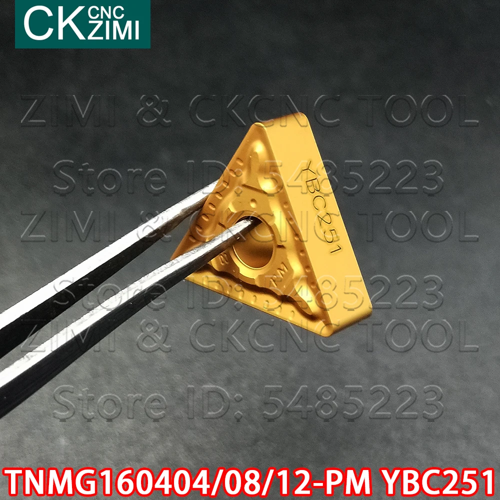 

TNMG160404-PM YBC251 TNMG160408-PM YBC251 TNMG160412-PM YBC251 CNC Carbide External wood Turning Insert CNC tools TNMG for steel