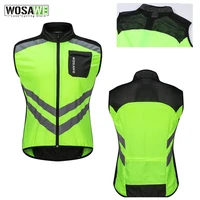 wosawe cycling reflective vest windproof running safety vest motorcycle gilet mtb riding bike bicycle clothing sleeveless jacket
