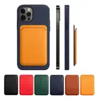 Чехол-Кошелек для IPhone 12 Pro Max Mini, из натуральной кожи, магнитный
