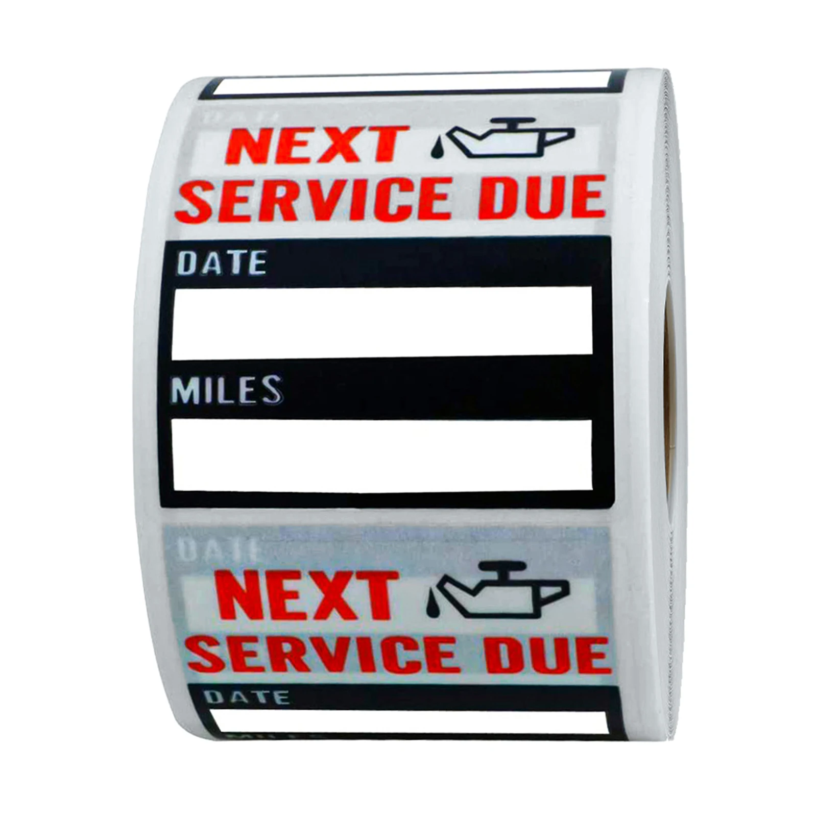 

100pcs/roll Oil Change Maintenance Stickers DIY Car Enthusiast Gift 2"x2"