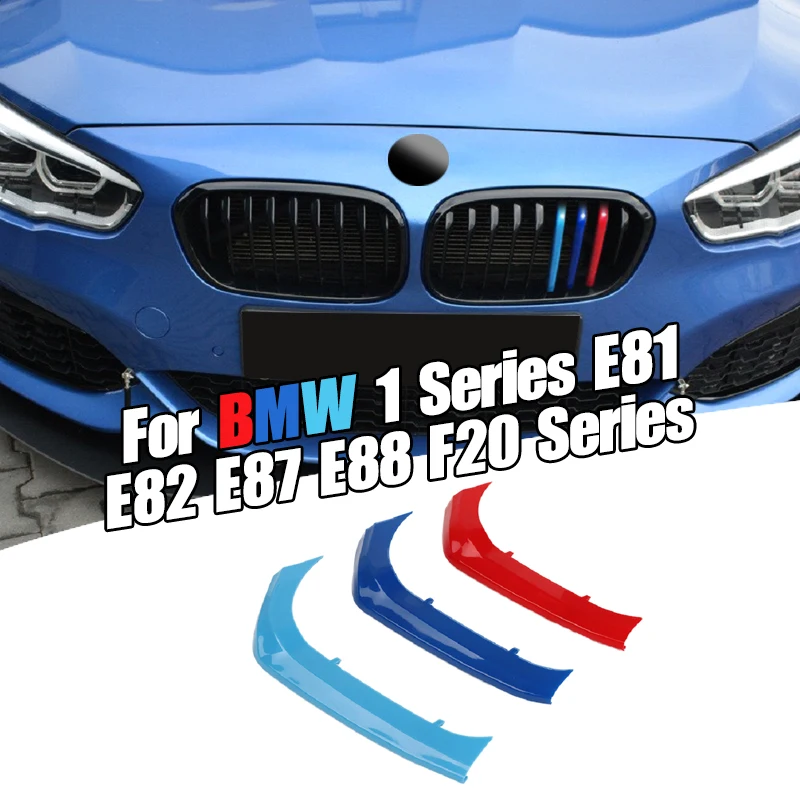 

Наклейки на переднюю решетку радиатора для автомобилей BMW 1 серии F20 E87, 3 шт.