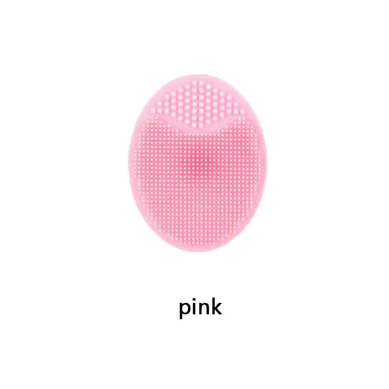 Pink 1pcs 3 шт. Очищающая щетка для лица силиконовый для мойки подушечка отшелушивающий для лица инструмент для красоты черных точек - Цвет: Pink 1pcs