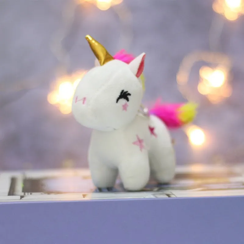 Милая мягкая плюшевая игрушка единорог 12 см в виде животного Детская