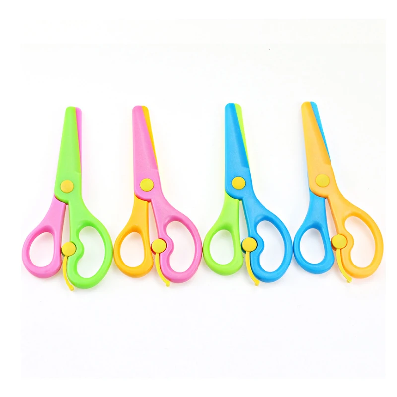 Детский сад Студент Дети Безопасность Пластик ножницы Бумага резак для поделки