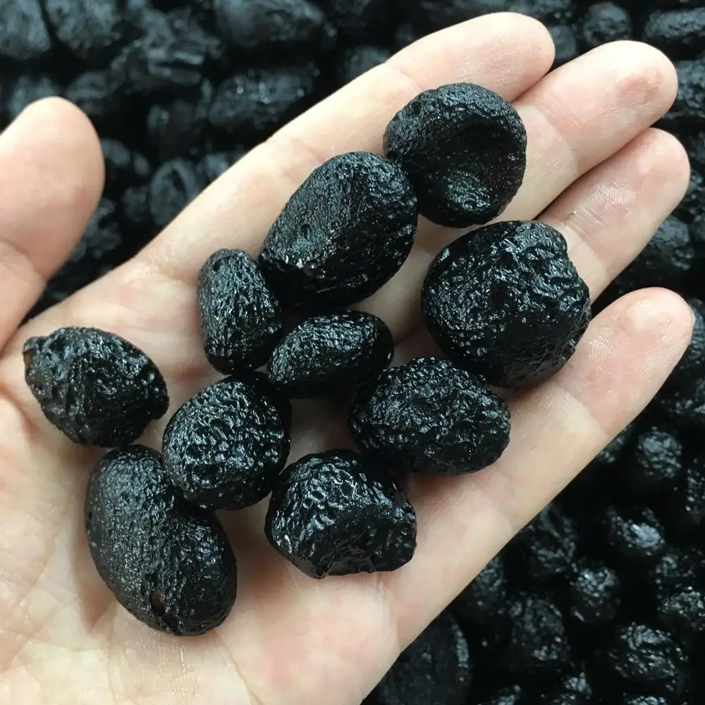 Натуральный камень Метеорит Черный Tektite образец 6 шт