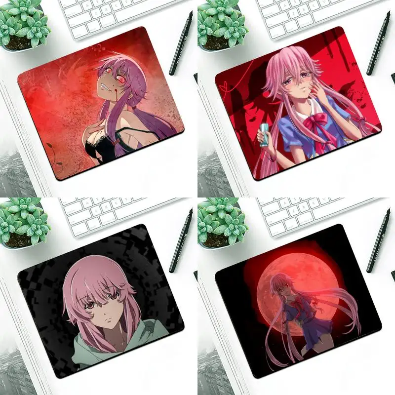 

YNDFCNB Gasai Yuno Comfort Mouse Mat Gaming Mousepad Small Pads Rubber Mouse Mat MousePad Desk Gaming Mousepad Cup Mat