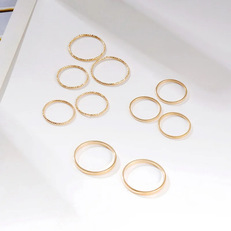 Набор колец с молнией и волнами для женщин девушек подарочный набор из 10 шт. |