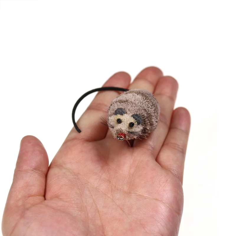 1 шт. Винтаж нахлыстом Мышь Форма приманка с крюком в виде змеи большими ловли