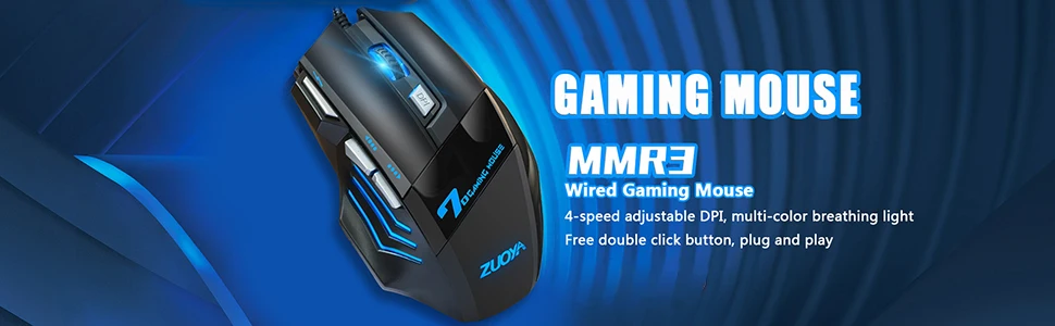 ZUOYA, игровая мышь 5500 dpi, 7 кнопок, светодиодный, оптическая, проводная, USB мышь, мыши, игровая мышь, бесшумная/звуковая мышь для ПК, компьютера, Pro Gamer