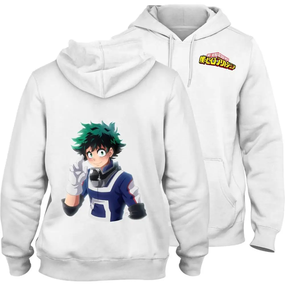

My Hero Academia Printing Graffiti Personalise Fleecy Hoodie With Kangaroo Pocket Casual Unisex Sweater Academia-364
