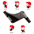 1Pc All-In-One Men Beard Style Comb Appearance Moustache Moulding Hairdressing Plastic Hair Shaping Styling Template Ruler Combs
