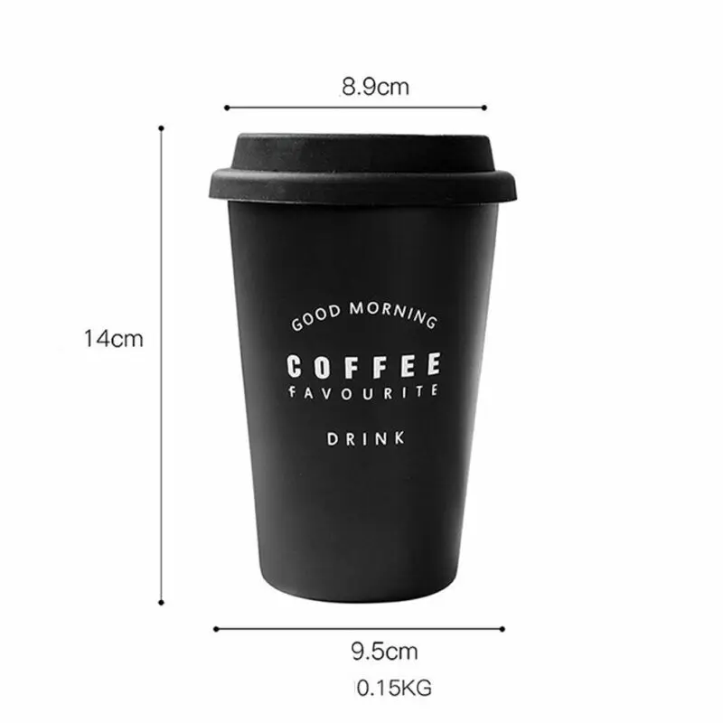 Stainless Steel Coffee Mug Portable Travel Tumbler Ice Cup with Drinking Lid | Дом и сад