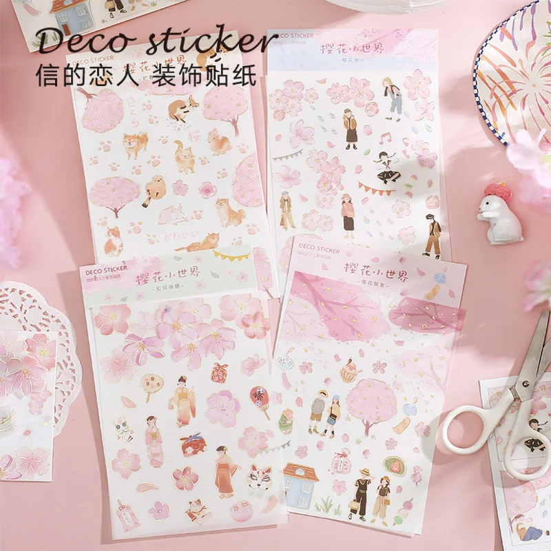 Sakura 1 шт./DIY милые забавные креативные персональные наклейки Adhes альбом дневник