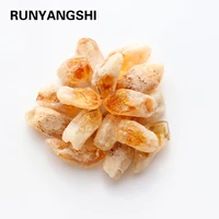 runyangshi 50gbag natural crystal raw healing stone citrine specimens rough collectibles raw gemstone fish tank decoration
