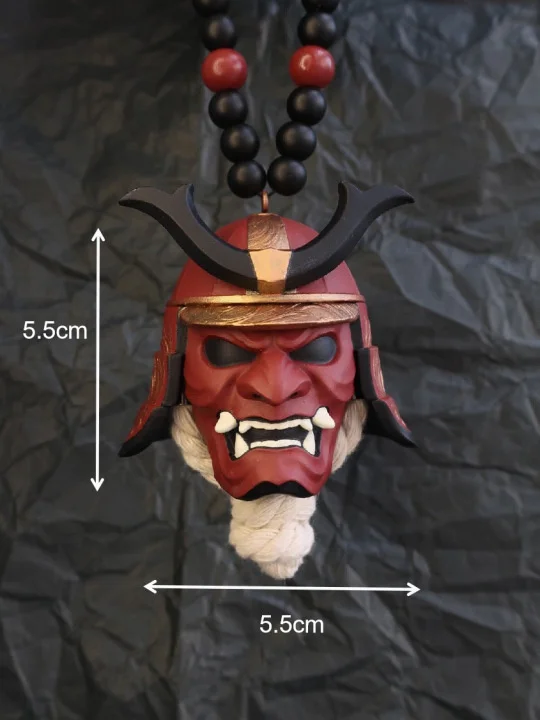 Японские Автомобильные подвесные маски на шлем Samurai Kabuto для лица украшения