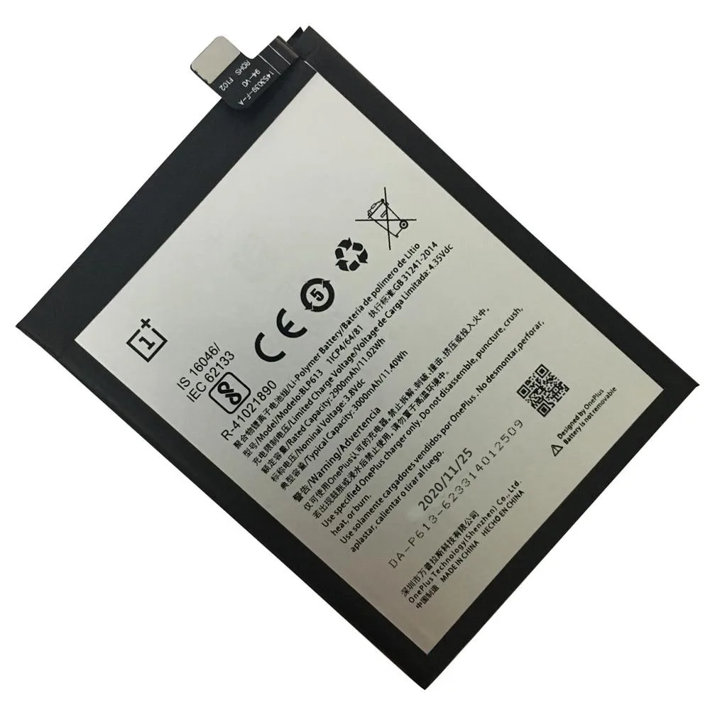 Новый высококачественный запасной аккумулятор BLP613 3000 мАч для OnePlus 3 One Plus Three 100%