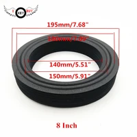 4pcs 8 inch cloth edge woofer speaker repair accessories soft surroundings black for diy subwoofer 195x180x150x140mm