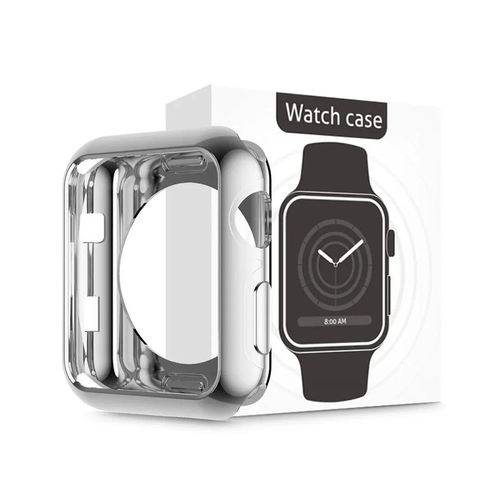 Защитный чехол из мягкого силикона для Apple Watch 40 мм 44 мм iWatch серии 1 2 3 4 42 мм 38 мм