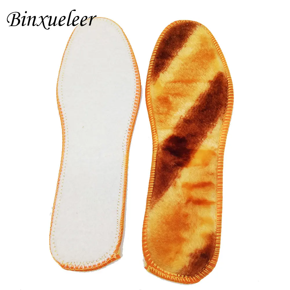 Leyou Unisex Fur Insoles Wool Winter Heated Shoe Pad Men Women Soft New Design | Обувь