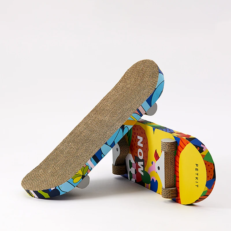

Skateboard cat scratch board does not drop debris claw sharpener corrugated paper pad cat claw board rubs cat toys cat products
